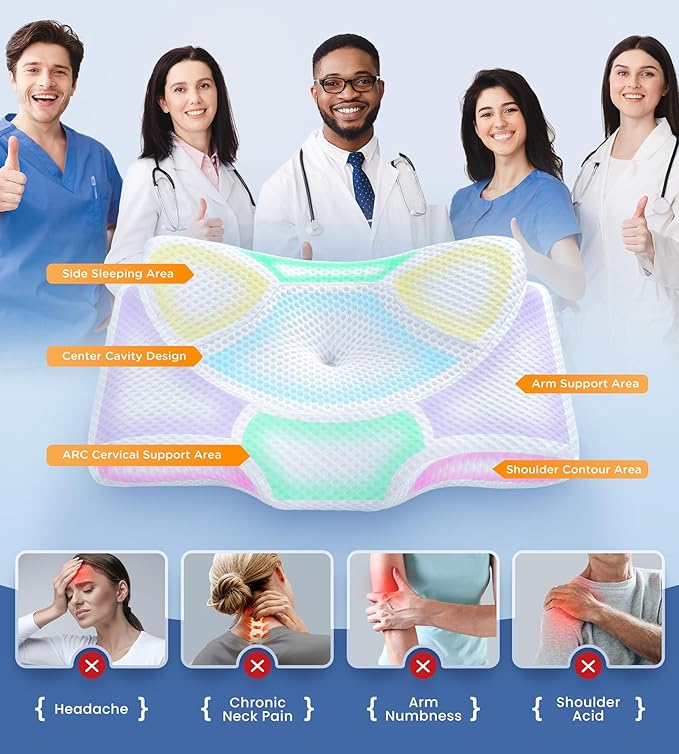 Osteo Cervical Pillow โ Ergonomic Memory Foam Pillow for Neck Pain Relief