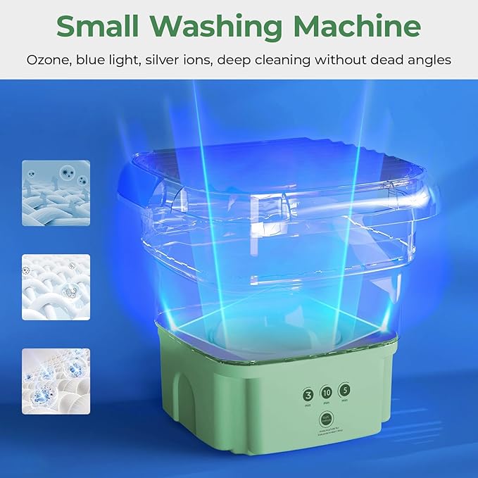 5L Portable Mini Washing Machine โ Foldable Washer & Spin Dryer for Baby