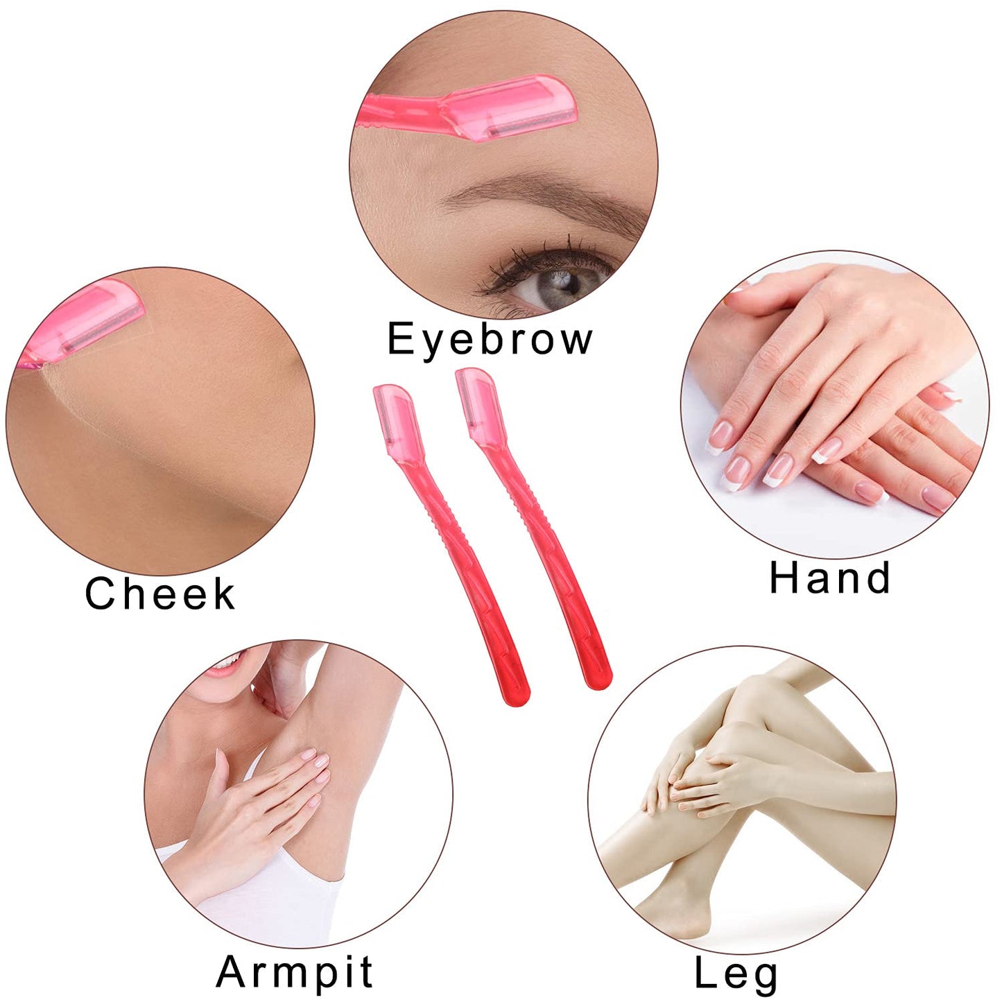Real Perfection 16-Piece Makeup Brush Set with Eyebrow Razor โ Premium Synthetic Brushes (Pink)