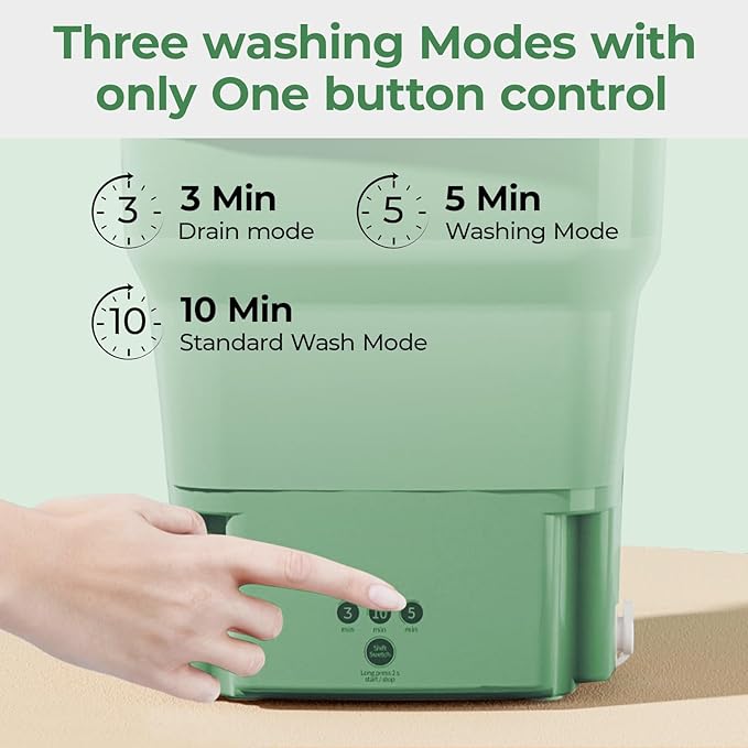 5L Portable Mini Washing Machine โ Foldable Washer & Spin Dryer for Baby