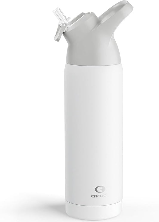 Encool Insulated Water Bottle with Straw – 24oz, Leakproof & BPA-Free